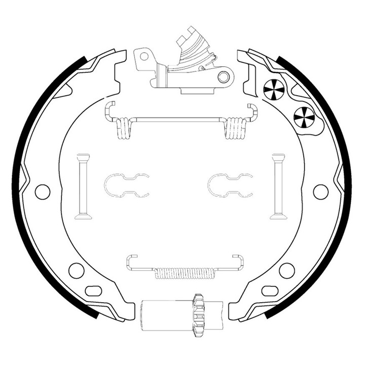 Fékpofa készlet, Kézifék 0204113821 Citroën Jumper 1 Fiat Ducato Peugeot Boxer