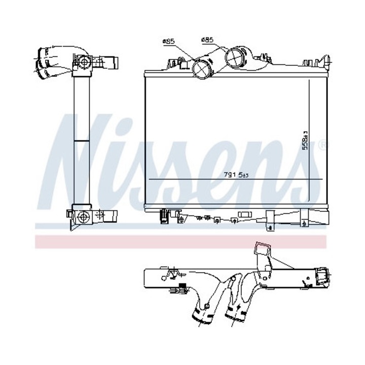 Intercooler, kompresszor 97038 Mercedes-Benz Atego/Atego 2