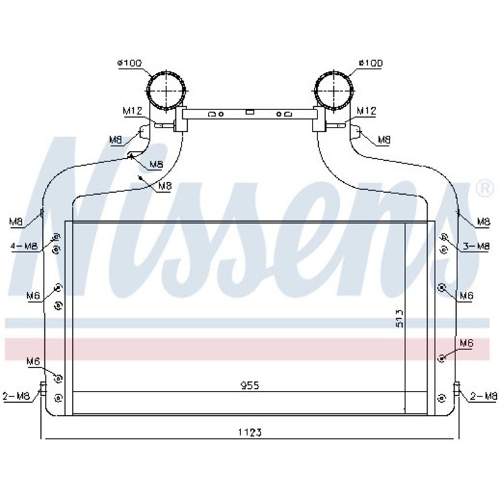 Intercooler, Kompresszor 96083 Daf Cf