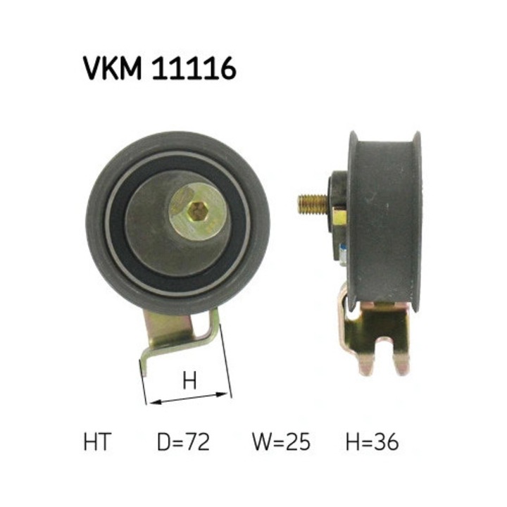 Rola Intinzator, Curea Distributie Vkm11116 Audi A3/A4 B5/A6 C5/Tt Seat Alhambra/Cordoba/Ibiza 2/Leon/Toledo 2 Vw Bora
