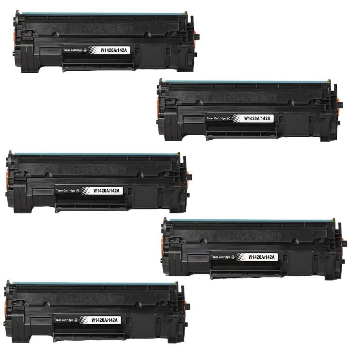 Set 5 Cartuse toner HQ-WB, W1420A, negru, 5 x 950 pagini, pentru HP LASERJET M110W, LASERJET MFP M139, LASERJET MFP M140W