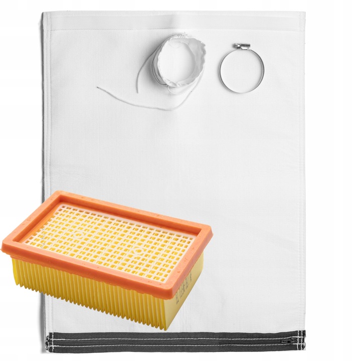 Sac filtrant reutilizabil pentru aspiratoare Karcher WD4, WD5, WD6, MV4, MV5, MV6, material textil, lavabil