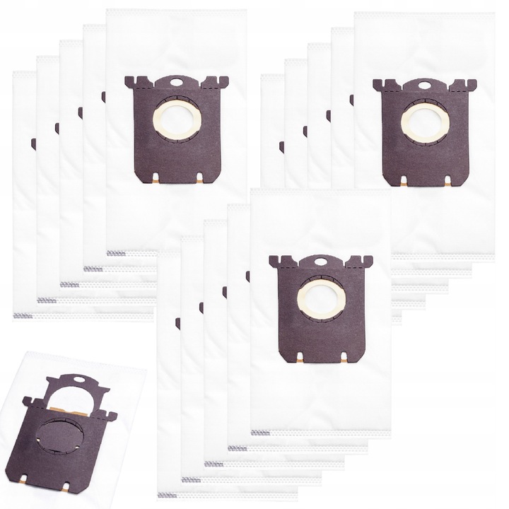 Pachet 15 saci sintetici pentru aspirator, AFC, eficienta ridicata, rezistenti la rupere, multicolor