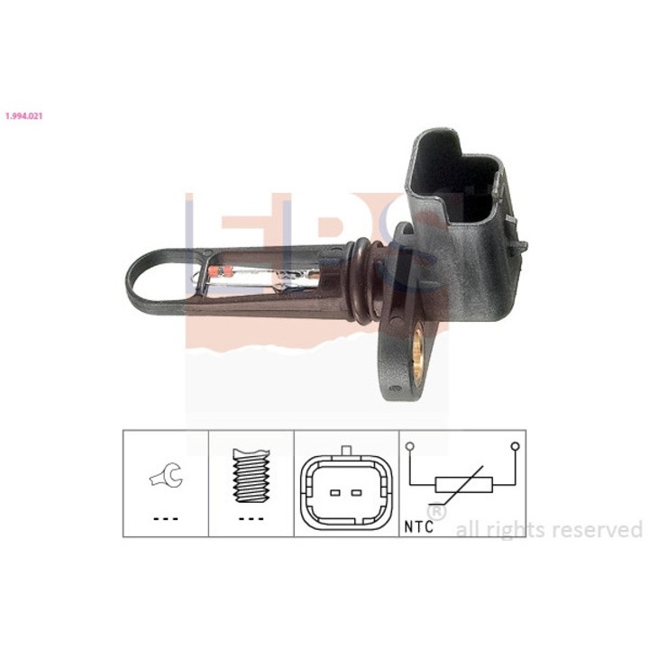 Szenzor, beszívott levegő hőmérséklet 1.994.021 Citroën Berlingo/Berlingo / Berlingo First/Berlingo Multispace/C-Crosser/C1/C2