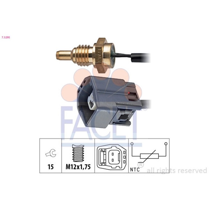 Hűtőfolyadék Hőmérséklet Érzékelő 7.3295 Ford C-Max/Fiesta/Fiesta 4/Focus 1/Focus 2/Focus C-Max/Galaxy 2/Mondeo 4