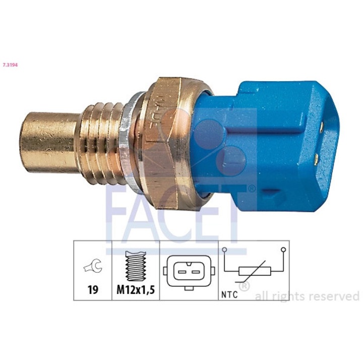 Senzor, Temperatura Lichid De Racire 7.3194 Chevrolet Aveo / Kalos/Epica/Matiz/Spark Daewoo Kalos/Matiz/Rezzo/Tosca