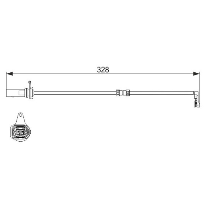 Fékbetét Kopásjelző Szenzor 1987473623 Audi A6 C7/A8 D4/Q5