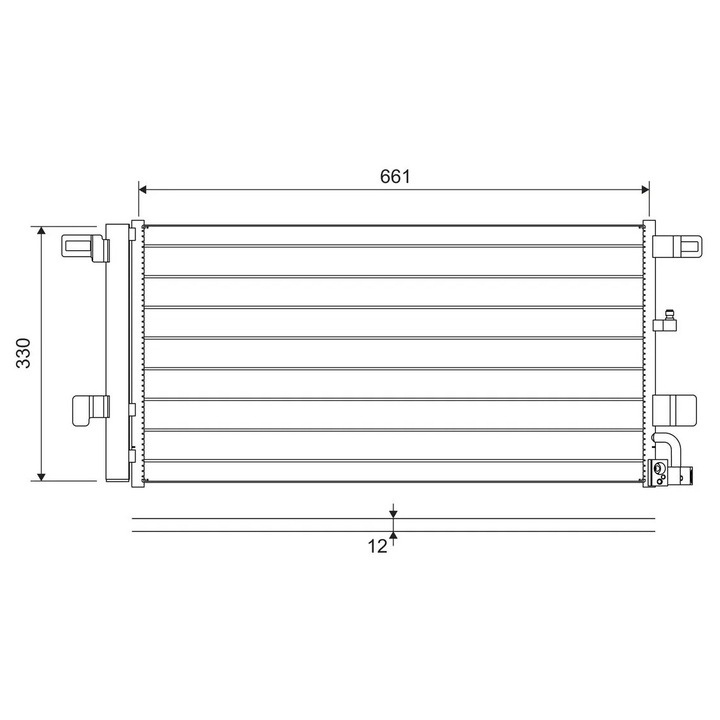 Condensator, Climatizare 822650 Audi A4 B9/A5/A6 C8/A7