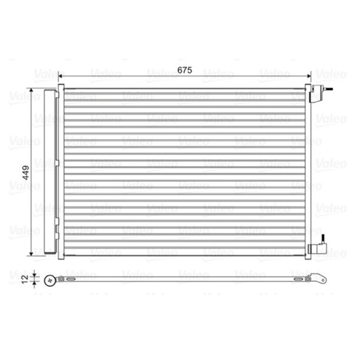 Kondenzátor, Klímaberendezés 814468 Mercedes-Benz 5-ös Széria/Amg/Amg Gt/C-Osztály/C-Osztály T-Modell/Cls/E-Osztály/E-Osztály All-Terrain
