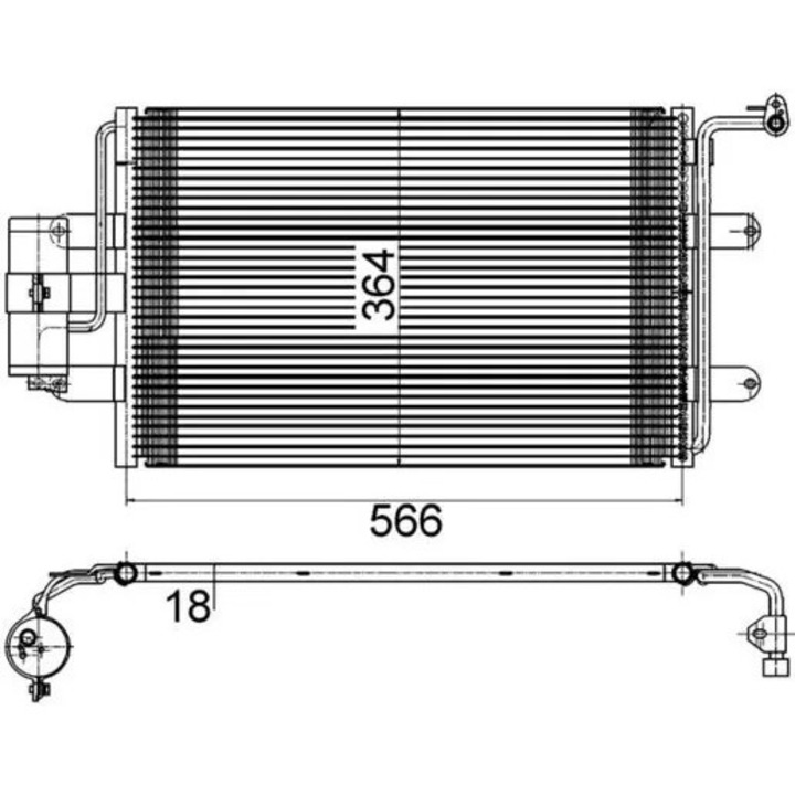 Radiator Aer Conditionat Clima Ac180000S Audi A3/Tt Seat Leon/Toledo 2 Skoda Octavia 1 Vw Bora/Bora 1/Golf 4/Golf Van 4