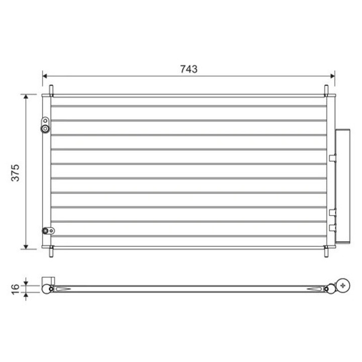 Radiator Aer Conditionat Clima 822606 Honda Civic 9
