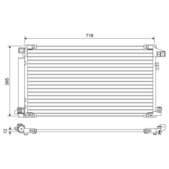 Radiator Aer Conditionat Clima 822658 Lexus Ux Toyota C-Hr/Corolla/Corolla Commercial/Prius