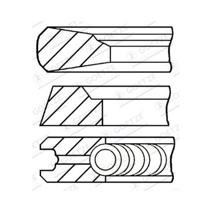 Dugattyúgyűrű készlet 08-112100-00 Scania 3 - Series/4 - Series/F - Series/G 1/K - Series/N - Series/Omniexpress/P 1/R 1/T