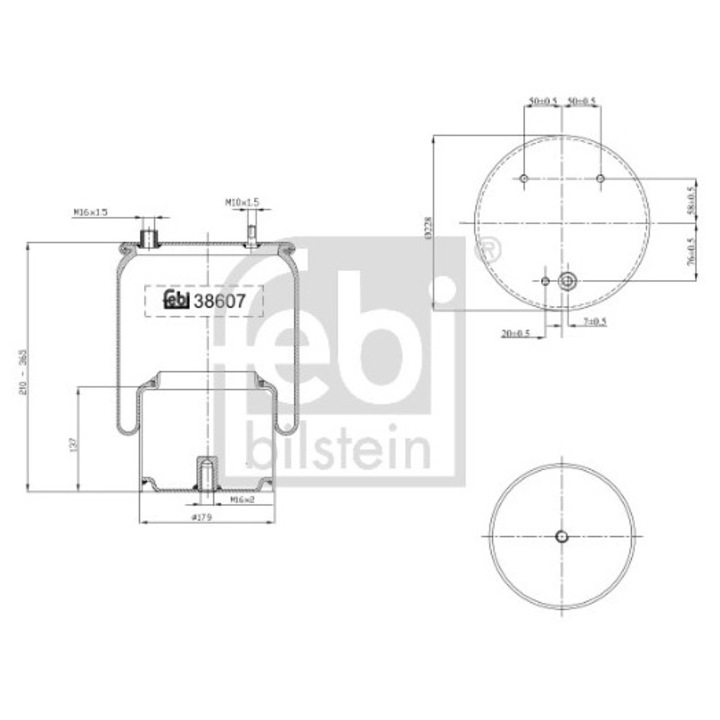 Perna De Aer Axa Spate Dreapta 38607 Daf 85 Cf/Cf 75/Cf 85/Xf/Xf 105/Xf 95