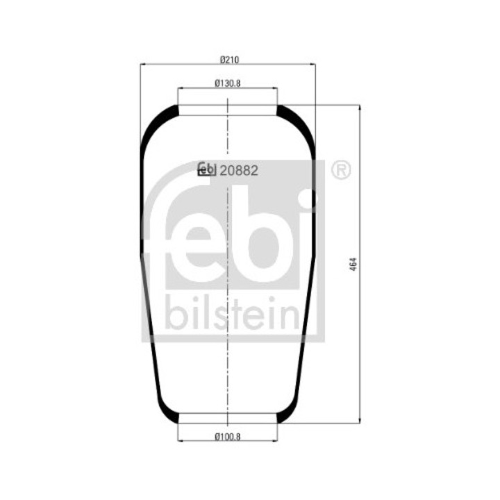 Légrugó, felfüggesztés 20882 Man E2000/Em/F2000/F90/Foc/Hocl/L2000/Lion´S City/M 2000 L/M 2000 M/M90/Nd/Nl