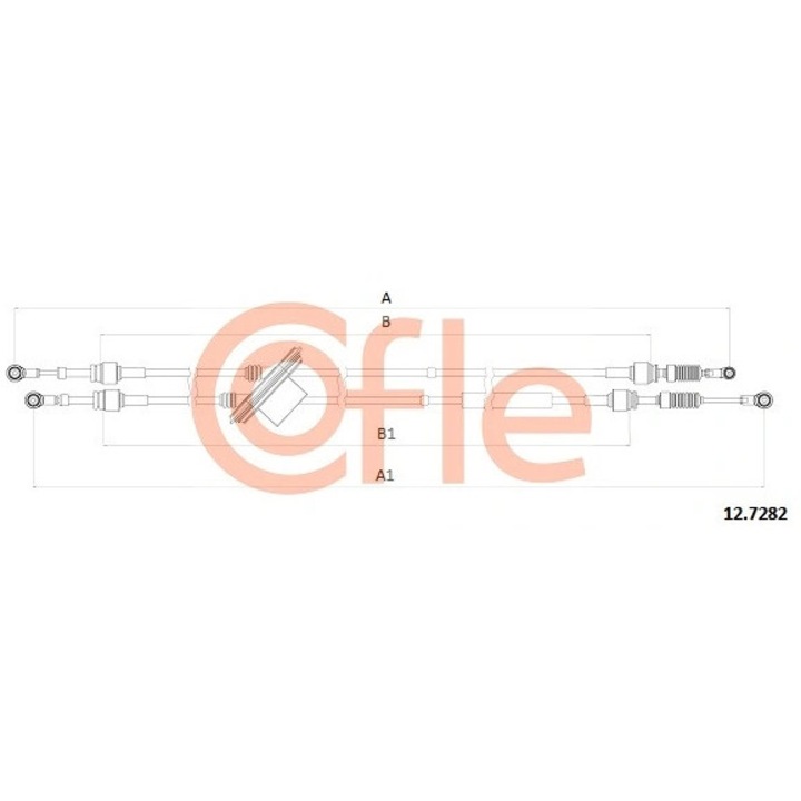 Kábel, Kézi Sebességváltó 9127013007 Fiat Doblo