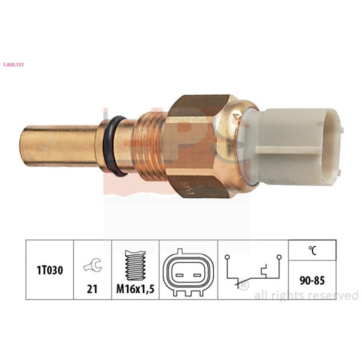 Sonda Temperatura Termocupla 1.850.151 Lexus Gs/Ls Toyota Auris/Camry/Carina 5/Carina E 6/Celica/Corolla