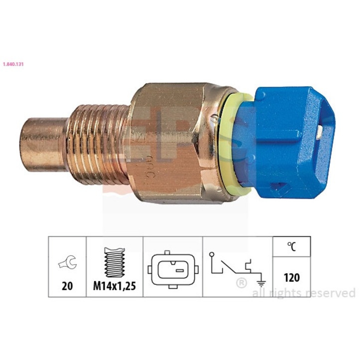 Hőmérséklet kapcsoló, Hűtés 1.840.131 Citroën Ax/Berlingo/Berlingo / Berlingo First/Berlingo Multispace/C-Elysee/C2/C4