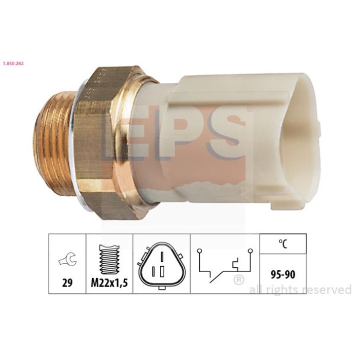 Sonda Temperatura Termocupla 1.850.262 Audi A3 Seat Arosa/Cordoba/Ibiza 3/Ibiza 4/Leon/Mii/Toledo 2 Vw Up