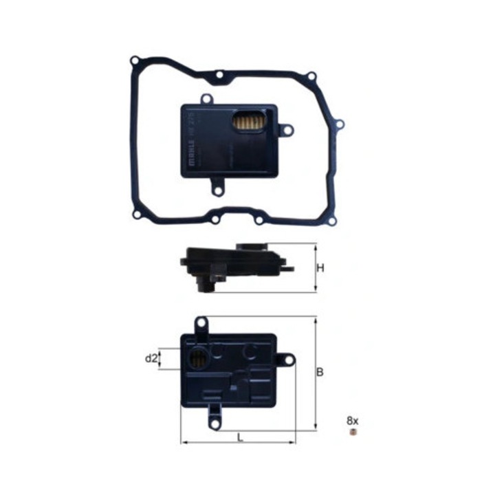 Filtru Ulei Cutie De Viteze Automata Hx275D Seat Toledo 4 Skoda Fabia 3/Octavia 3/Rapid/Yeti Vw Beetle/Golf 7