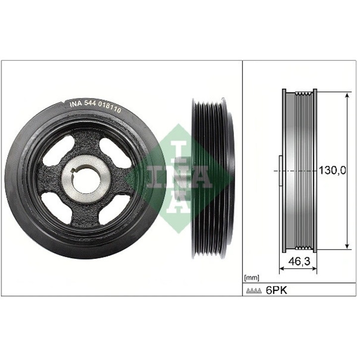 Fülescsiga, főtengely 544018110 Toyota Allion 1/Avensis/Caldina/Celica/Corolla/Corolla Verso/Isis/Matrix/Mr2 3/Opa