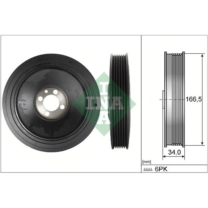 Fulie Curea, Arbore Cotit 544015010 Alfa Romeo Giulia/Giulietta/Mito Chrysler Delta Fiat 500L/500X/Bravo 2/Croma/Tipo