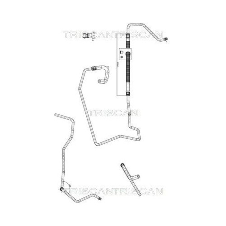 Hidraulikatömlő, Kormánymű, A Hidraulikaszivattyútól A Kormányműig 851628003 Peugeot 206/206+