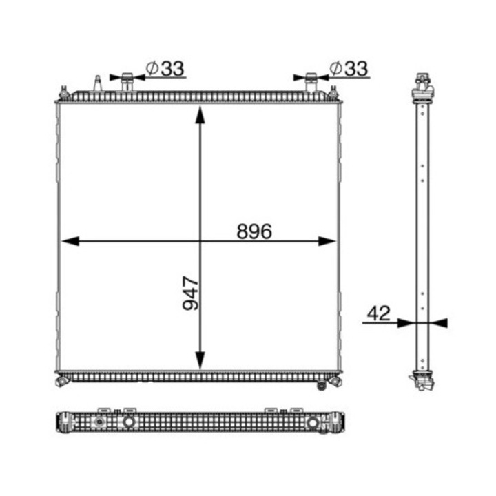 Radiator Intercooler Turbo Cir11000P Man Tgs 1/Tgx 1