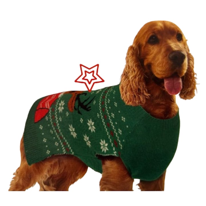 Karácsonyi kutyaruha 36-50 cm