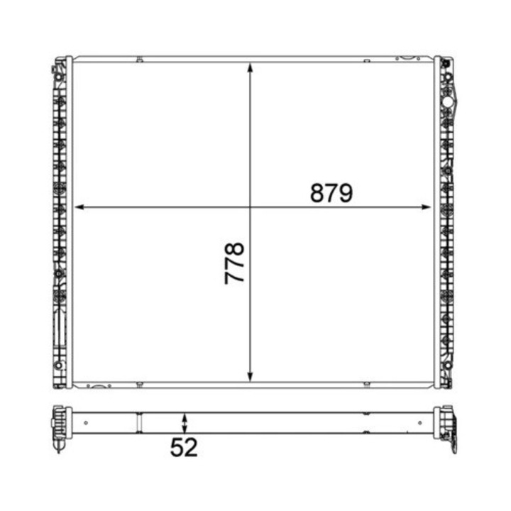 Radiator Intercooler Turbo Cir14000P Man Tgs 1