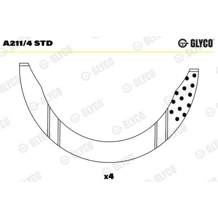 Saiba Distantier, Arbore Cotit A211/4Std Aro 240-244 Daf 400/400-Serie Ford Granada/Granada 2/Scorpio 1/Sierra/Sierra 1