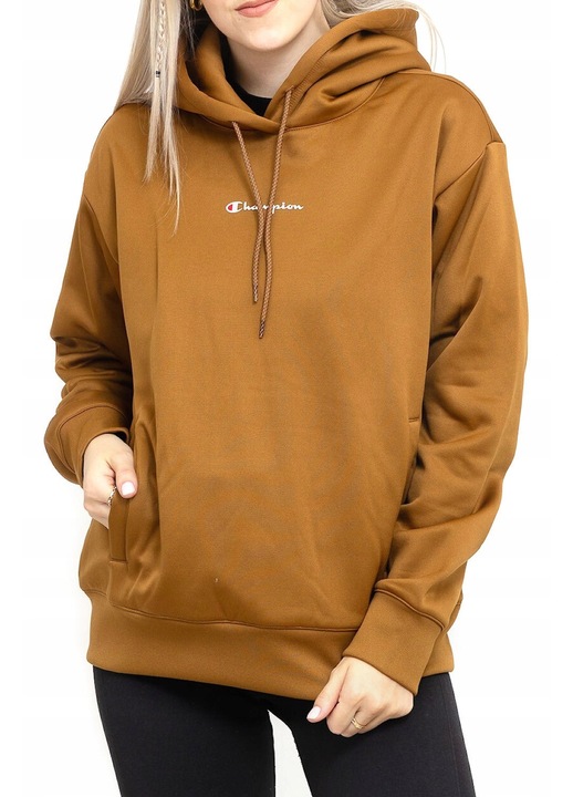 Hanorac dama Champion, gluga, regular fit, poliester, Bej