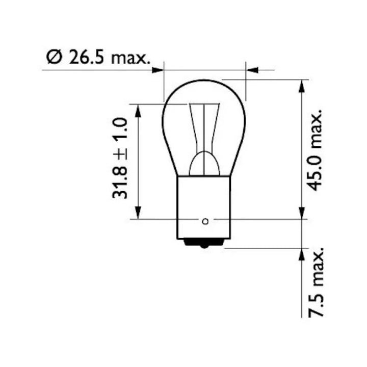 Izzó, Jelzőlámpa 13498Cp Daf 45/55/65/65 Cf/75/75 Cf/85/85 Cf/95/95 Xf/Cf/Cf 65/Cf 75/Cf 85/F 2300/F 2700/F 2900/F 3200