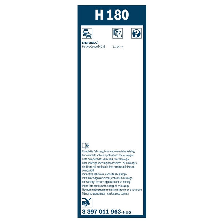 Lamela Stergator 3397011963 Citroën C3 4 Fiat Grande Panda Opel Frontera Smart Fortwo