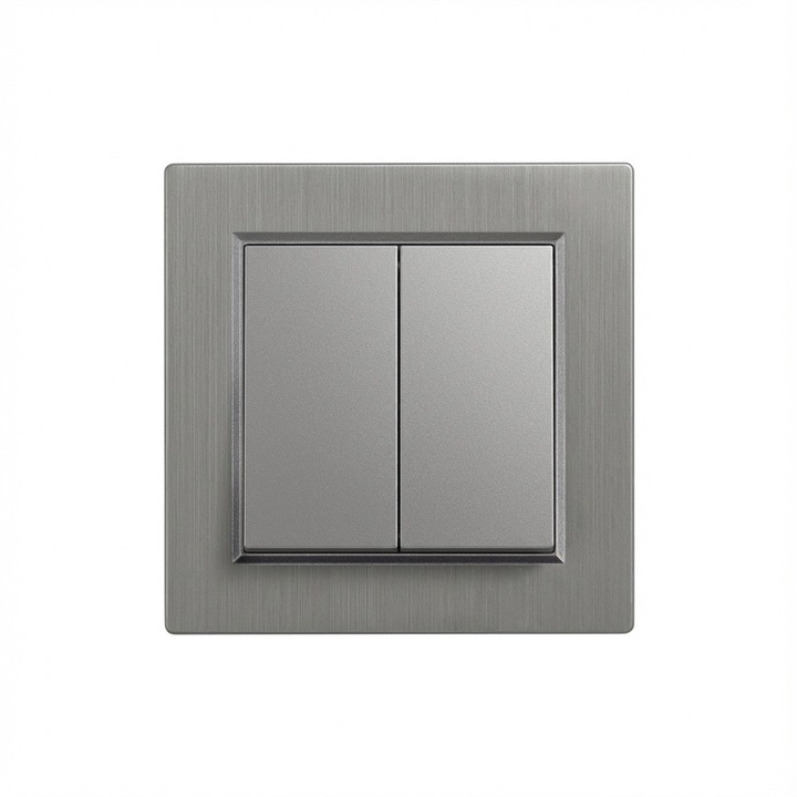 Leziter Nova csillárkapcsoló 10A 250V 105 szürke kerettel