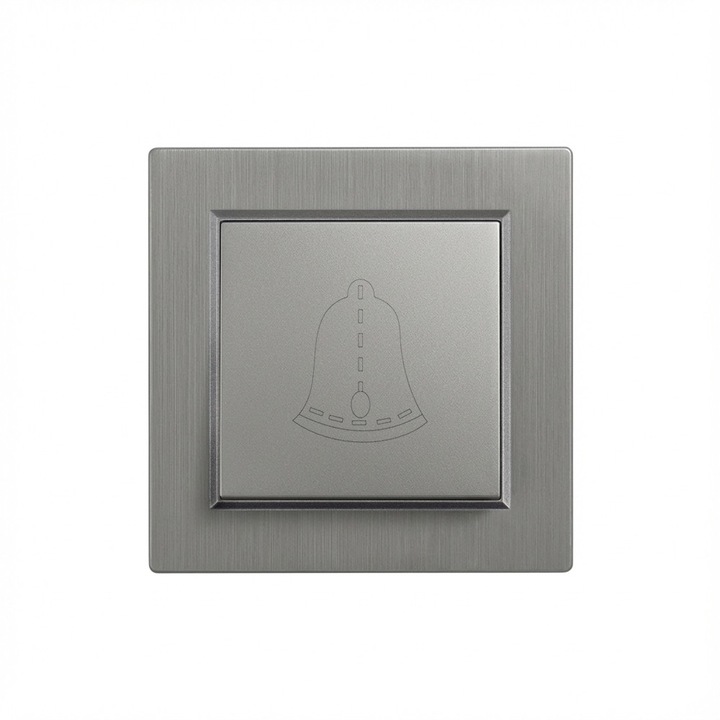 Leziter Nova csengő kapcsoló 101N szürke kerettel