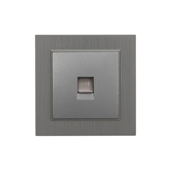Leziter Nova UTP aljzat RJ-45 szürke kerettel