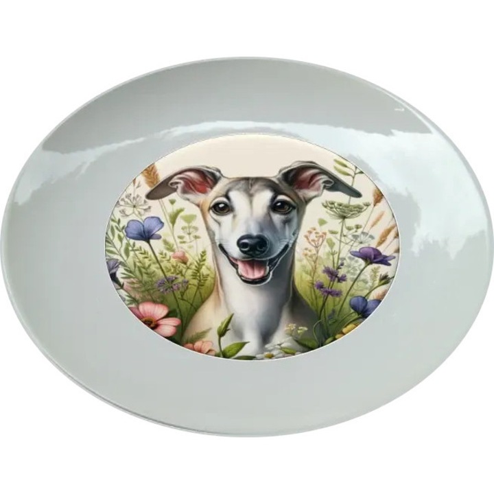 Whippet tányér, (Átmérő 25, 7 cm, Magasság 2, 7 cm, Súly 615 gramm)