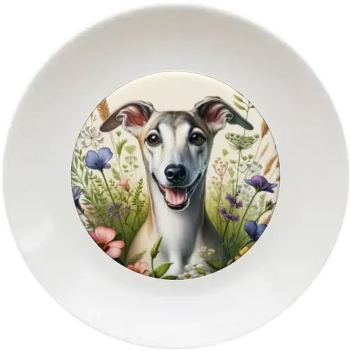 Whippet tányér, (Átmérő 20, 7 cm, Magasság 2 cm, Súly 340 gramm)