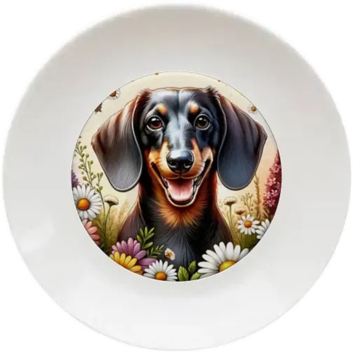 Tacskó tányér, (Átmérő 20, 7 cm, Magasság 2 cm, Súly 340 gramm)