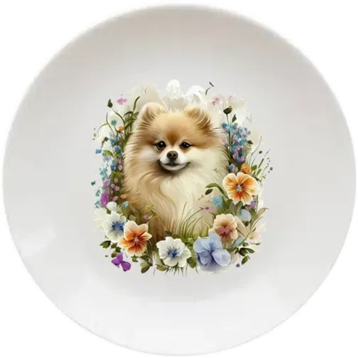 Pomerániai tányér, (Átmérő 20, 7 cm, Magasság 2 cm, Súly 340 gramm)