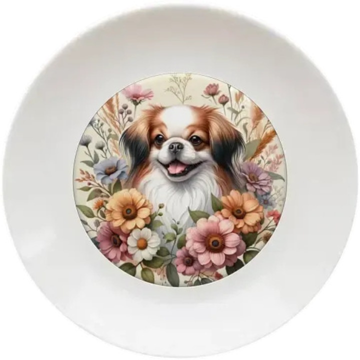 Japán csin tányér, (Átmérő 20, 7 cm, Magasság 2 cm, Súly 340 gramm)