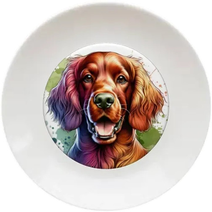 Ír szetter tányér, (Átmérő 20, 7 cm, Magasság 2 cm, Súly 340 gramm)