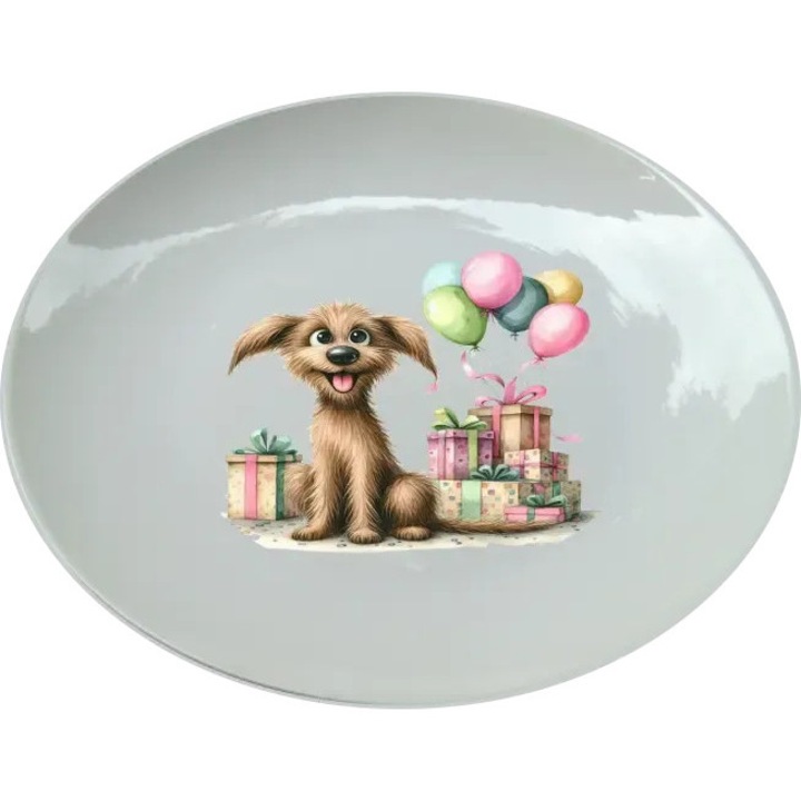 Boldog ünnepeket tányér, (Átmérő 25, 7 cm, Magasság 2, 7 cm, Súly 615 gramm)