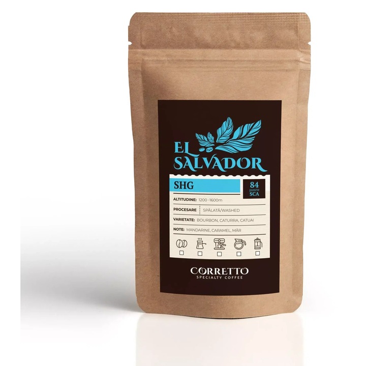 Cafea de specialitate Corretto, El Salvador, 200 g, boabe