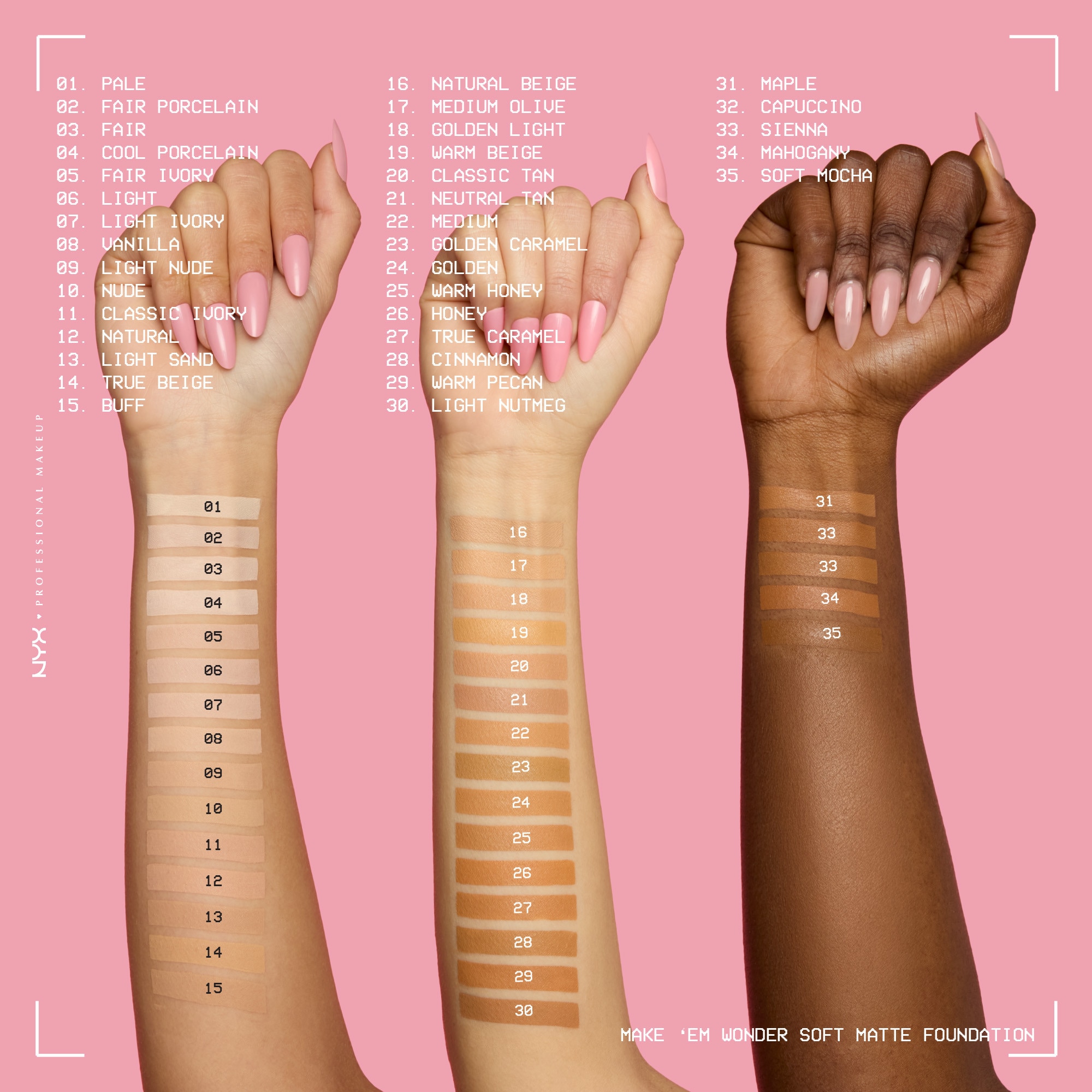 nöpa My best color Foundation & Ultimano Fond de ten NYX Professional Makeup Make 'EM Wonder 09 Light Nude