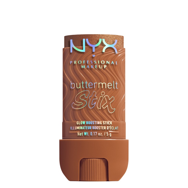 Baton iluminator NYX Professional Makeup Buttermelt Glaze Stix 11 Melt You Later, rezistenta pana la 8 ore, 5 g