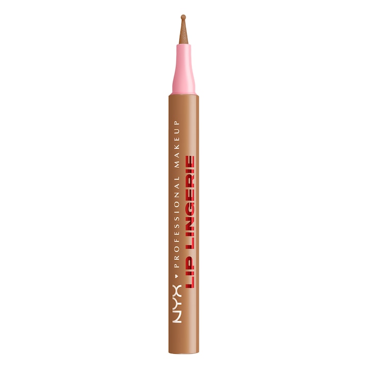 Marker pentru buze rezistent NYX Professional Makeup Lip Lingerie 01 Tease U Later, rezista intreaga zi, waterproof, 1 ml