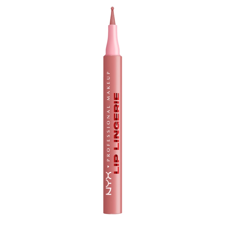 Marker pentru buze rezistent NYX Professional Makeup Lip Lingerie 07 Cuff Me, rezista intreaga zi, waterproof, 1 ml