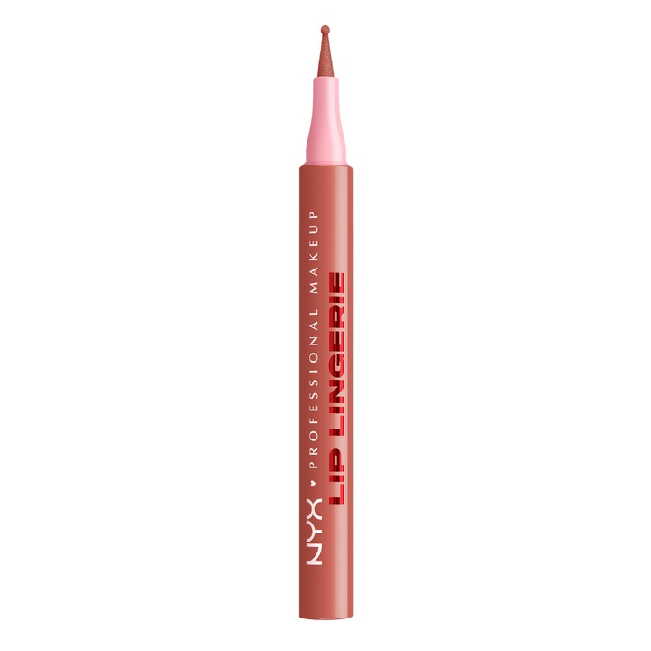 Marker pentru buze rezistent NYX Professional Makeup Lip Lingerie 08 After Hours, rezista intreaga zi, waterproof, 1 ml